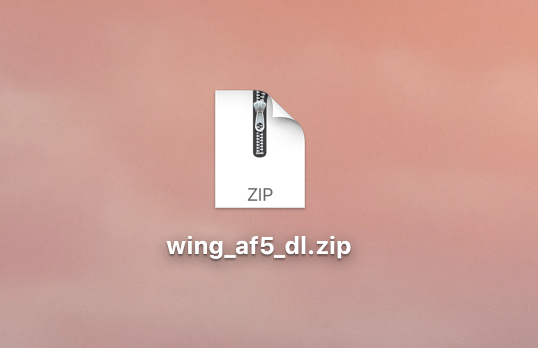 AFFINGER5の入ったZIPファイル